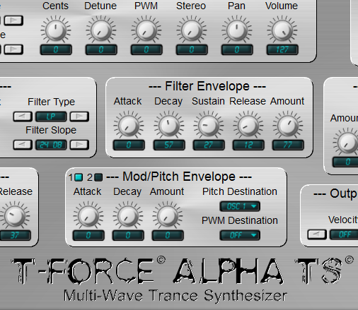 t force alpha plus 2 presets